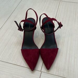 Alexander wang sling back red heels
